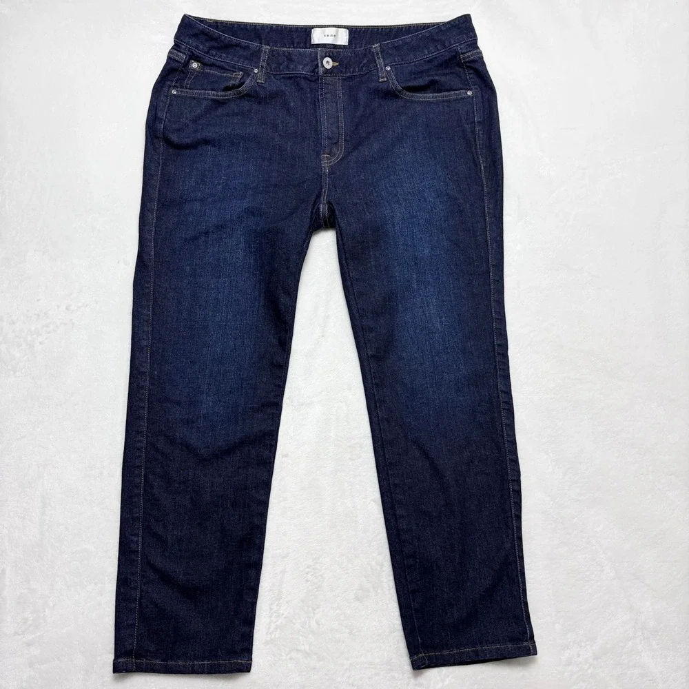 SENE Studio Mens Japanese Denim Dark Wash Straight Leg Jeans Custom 36x26